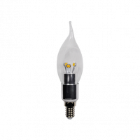 LED Flame (E14) 270°| 4W EXTRA WARM WIT | DIMBAAR | CLEAR