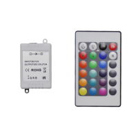 Controller incl. IR 24-key remote | RGB | 3x2A